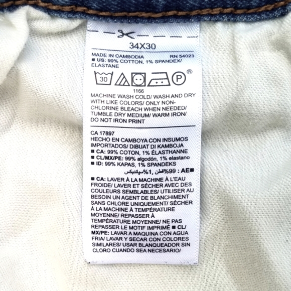 Old Navy Men's Straight cut Jeans, 33/30 - Picture 6 of 6